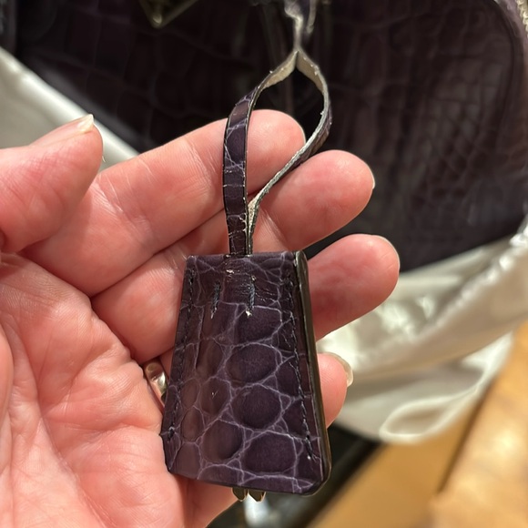 Prada St. Cocco Lucido Crocc Embossed Bauletto Bag with COA - Picture 15 of 17